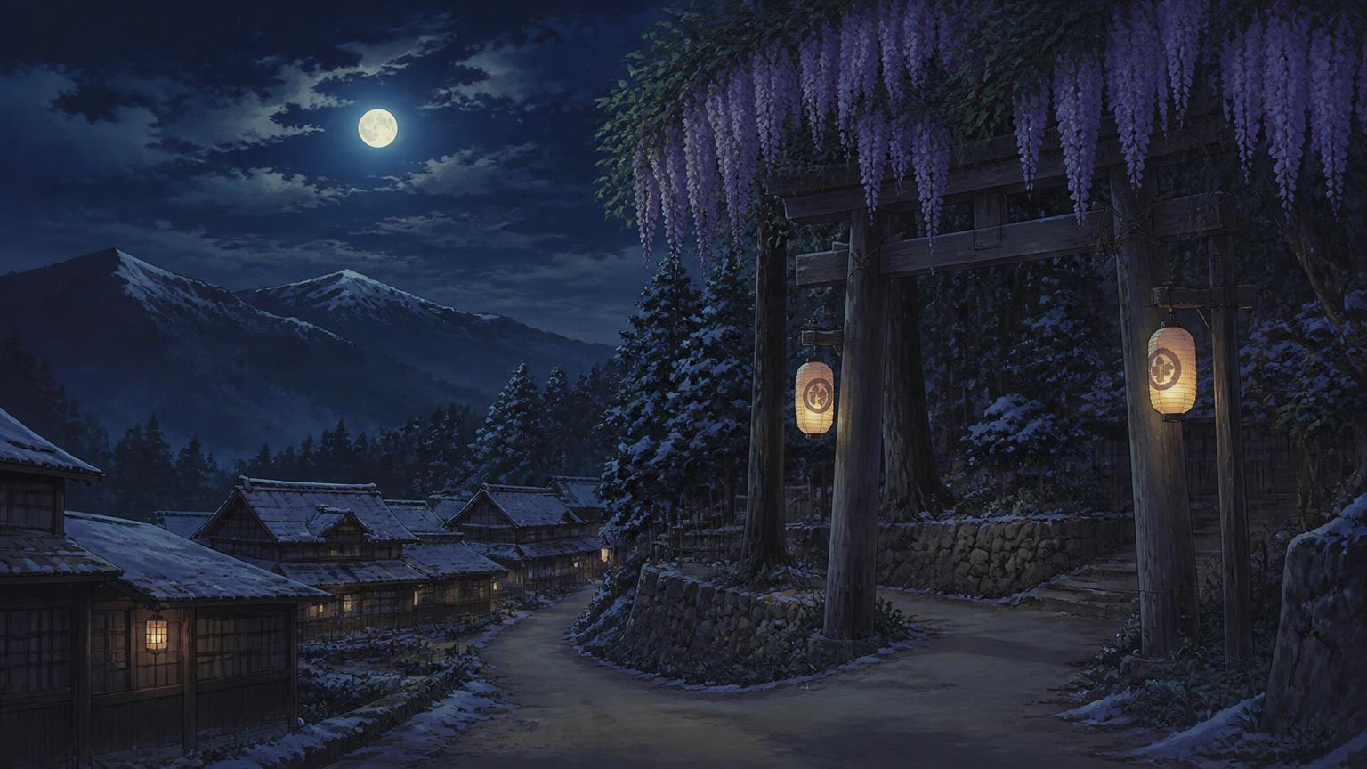Taisho Night — entrance illustration